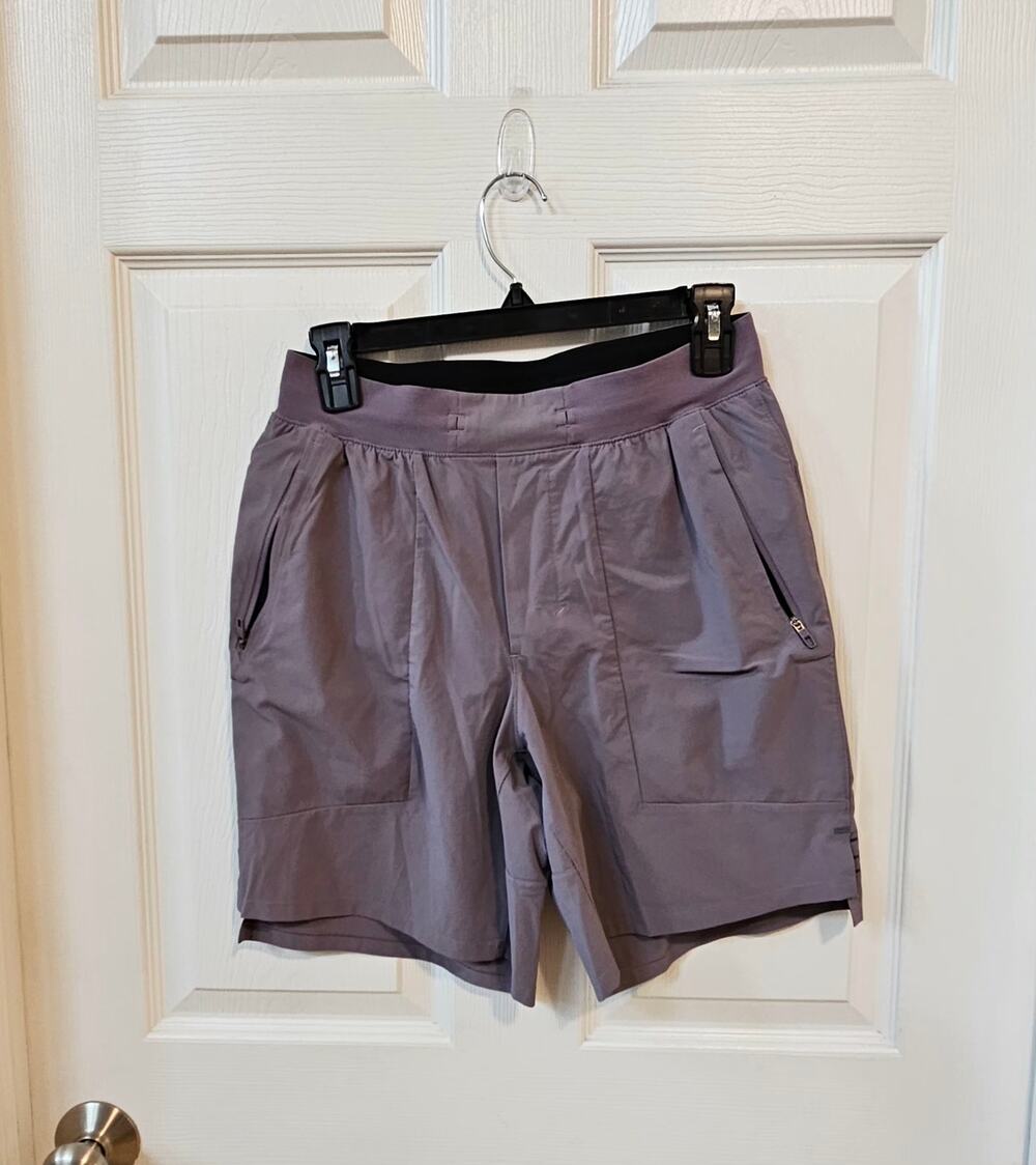 Lululemon License to Train LTT Men’s Shorts Small 7” Linerless Purple Gray